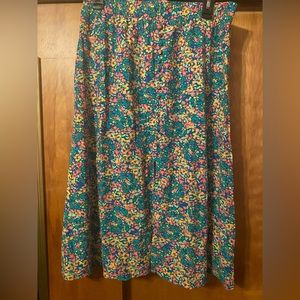 The loft multicolor petite midi skirt